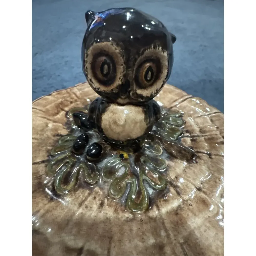 Mcm Owl Canister/Cookie Jar Brown